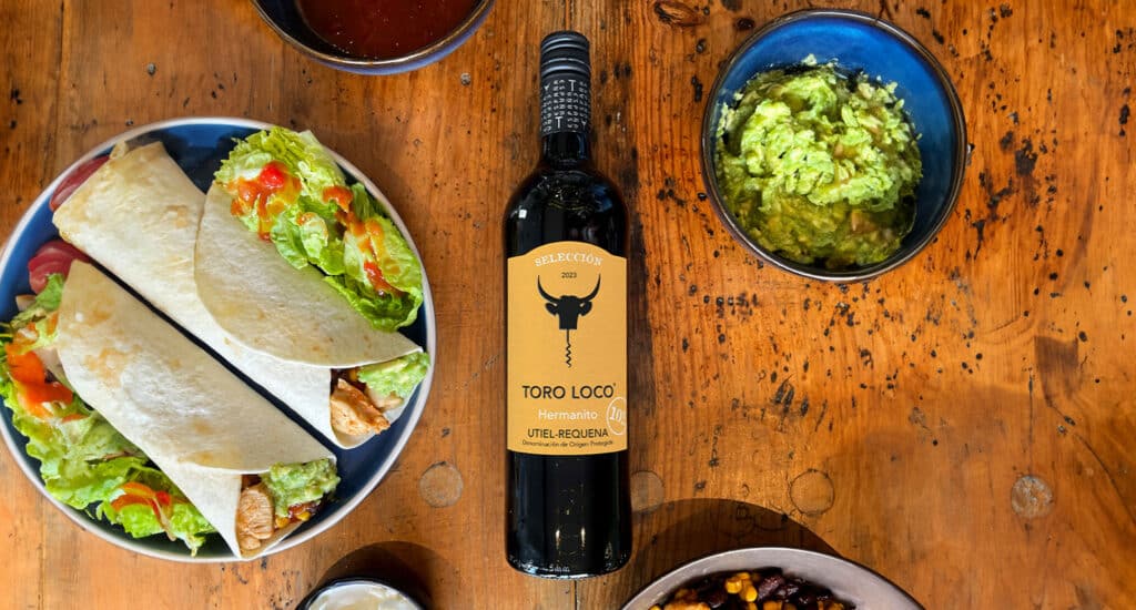 Toro Loco Hermanito: a low alcohol red wine pairing with fajitas